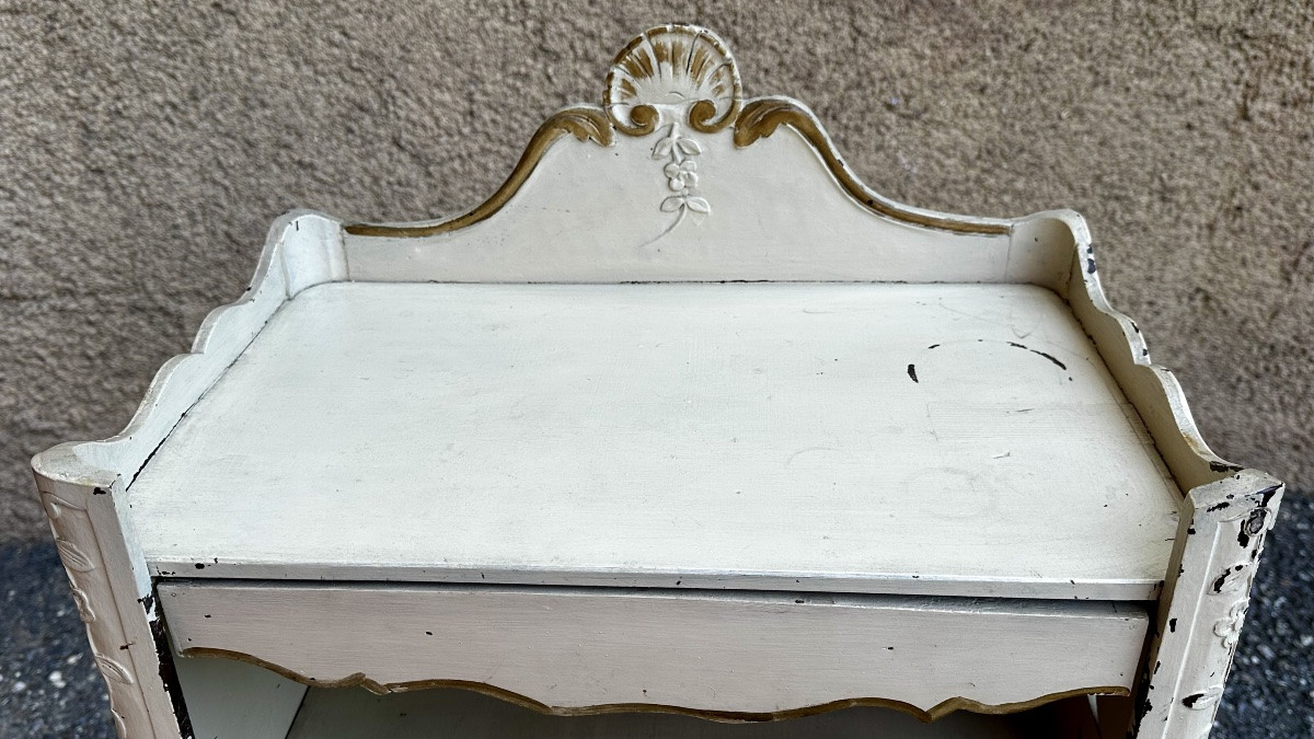 Comodino antico, shabby chic - Napoleone III-photo-1