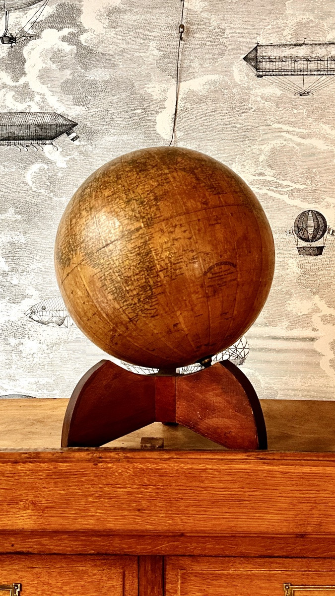 Mappamondo realizzato da A. Minelli per Antonio Vallardi Editore, anni '30-photo-3