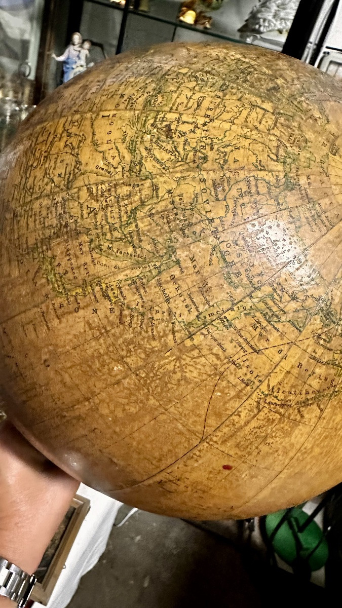 Mappamondo realizzato da A. Minelli per Antonio Vallardi Editore, anni '30-photo-4