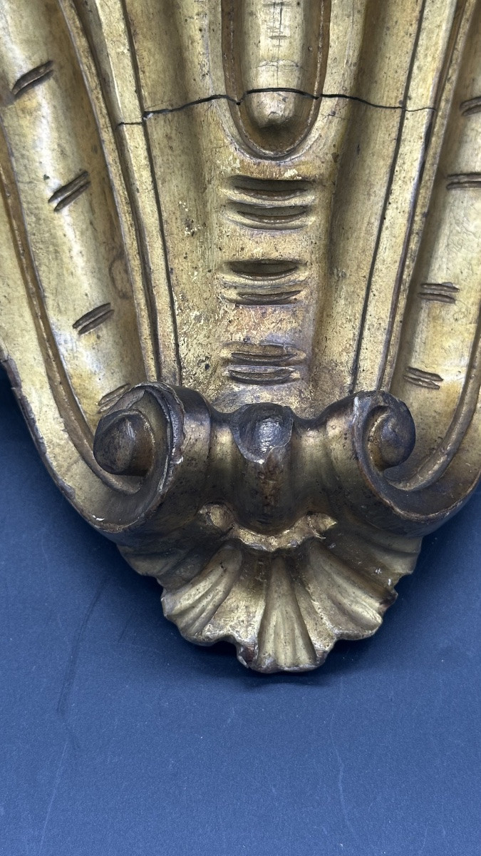 Mensola da parete dorata in stile barocco – XVIII secolo-photo-3