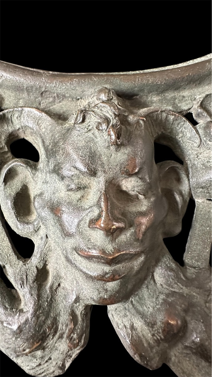 Cornice Barocca in Bronzo Cesellato – XIX Secolo-photo-5