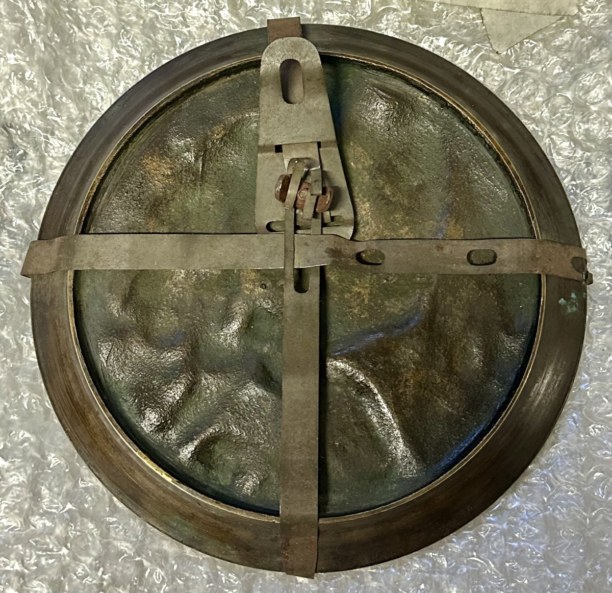 Medaglione in Bronzo – Ercole e il Leone di Nemea (Basso Rilievo) Fine XIX – inizi XX secolo -photo-3