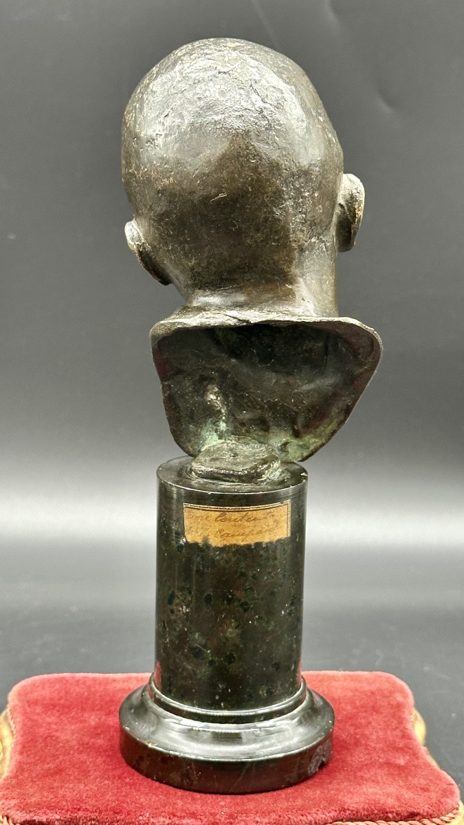 Busto in bronzo di giovane – Firmato T. Campajola Italia, inizio XX secolo -photo-4