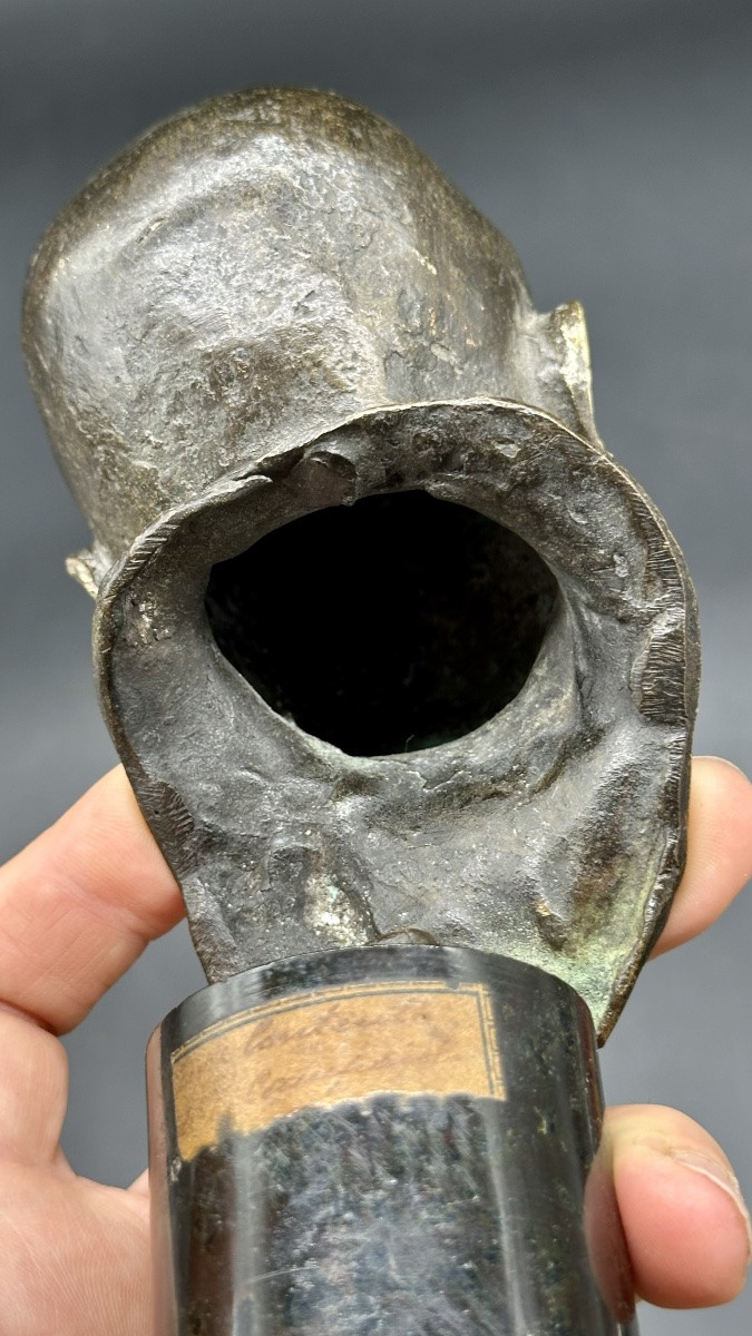 Busto in bronzo di giovane – Firmato T. Campajola Italia, inizio XX secolo -photo-6