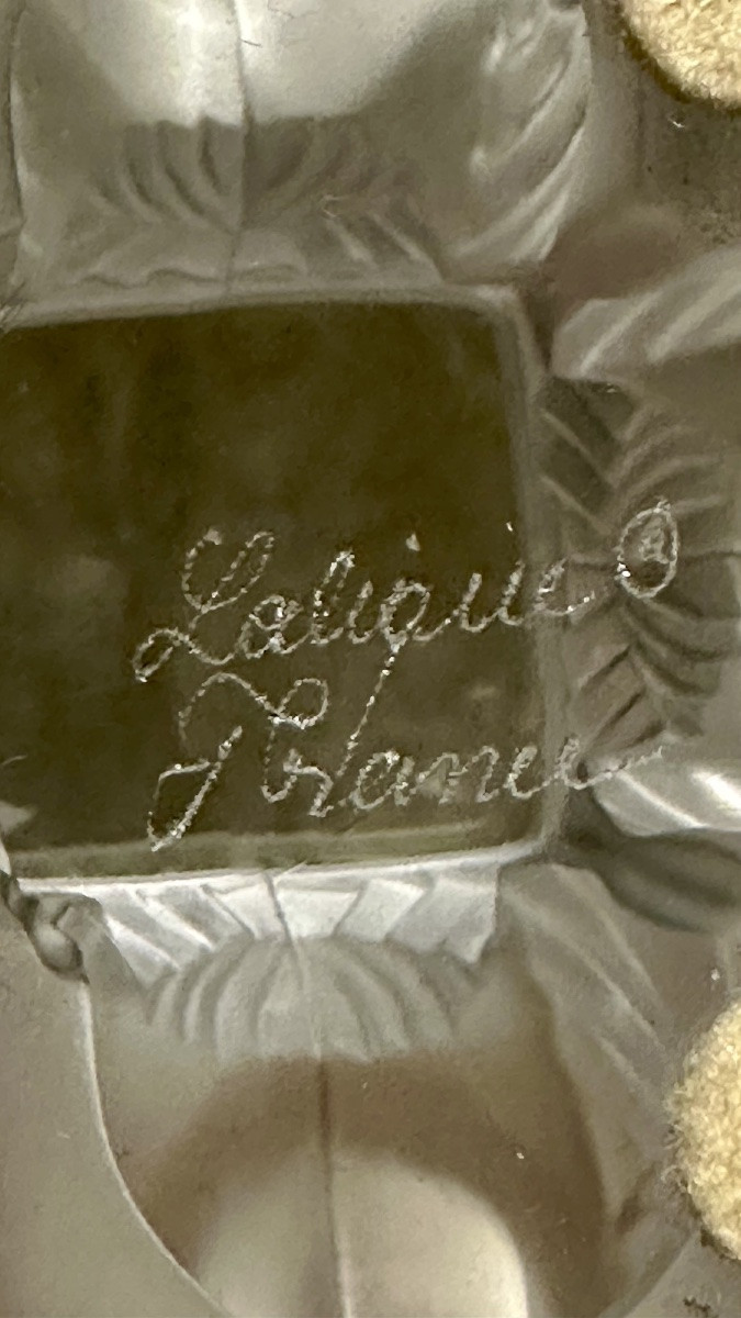 Piccola alzata Lalique in Cristallo – XX secolo-photo-1