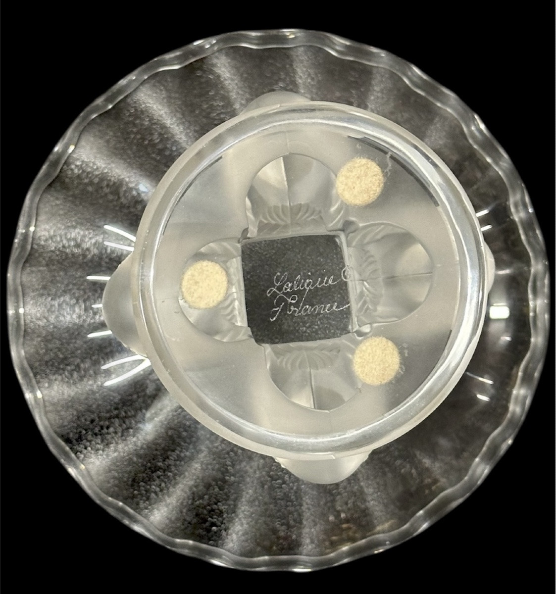 Piccola alzata Lalique in Cristallo – XX secolo-photo-3