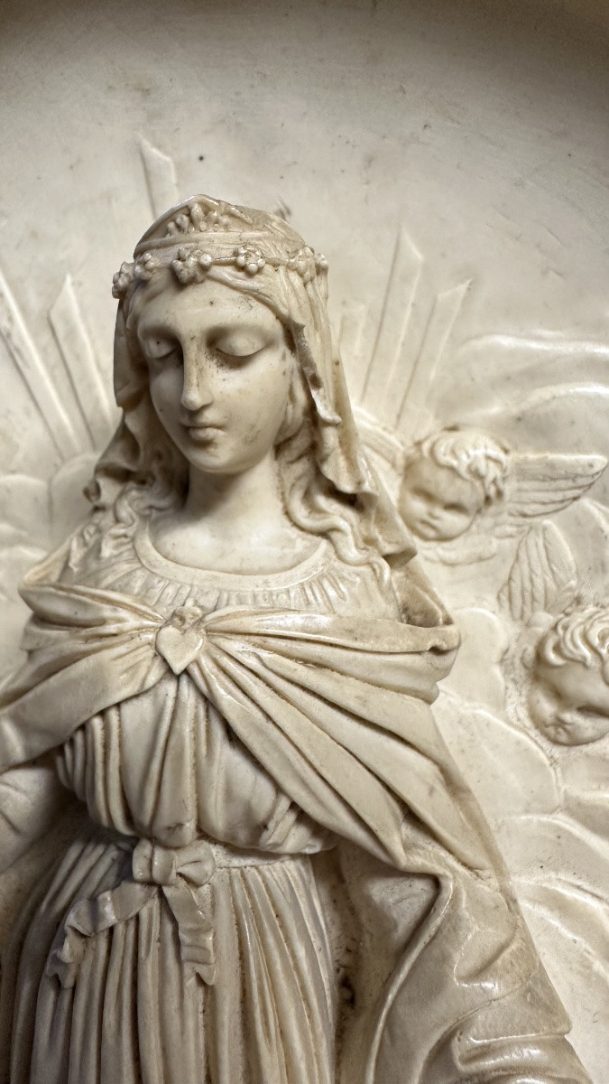 Altorilievo in schiuma di mare (silicato idrato di magnesio, calcite) - Luigi Filippo. -photo-3