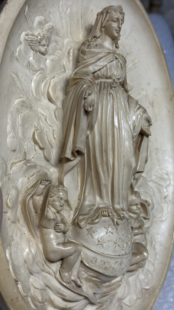 Altorilievo in schiuma di mare (silicato idrato di magnesio, calcite) - Luigi Filippo. -photo-2