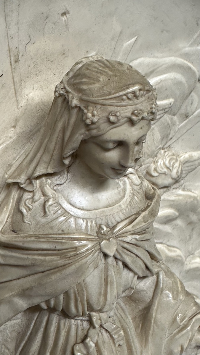 Altorilievo in schiuma di mare (silicato idrato di magnesio, calcite) - Luigi Filippo. -photo-7