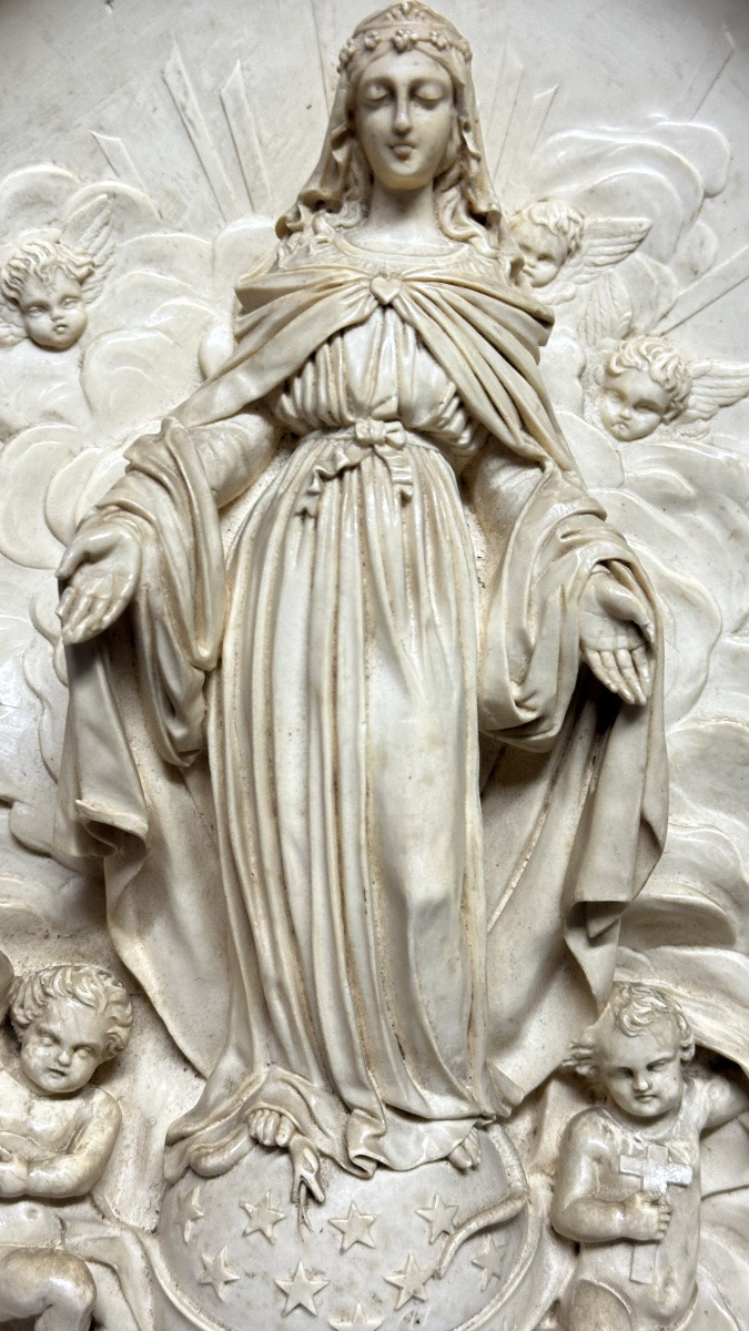 Altorilievo in schiuma di mare (silicato idrato di magnesio, calcite) - Luigi Filippo. -photo-8