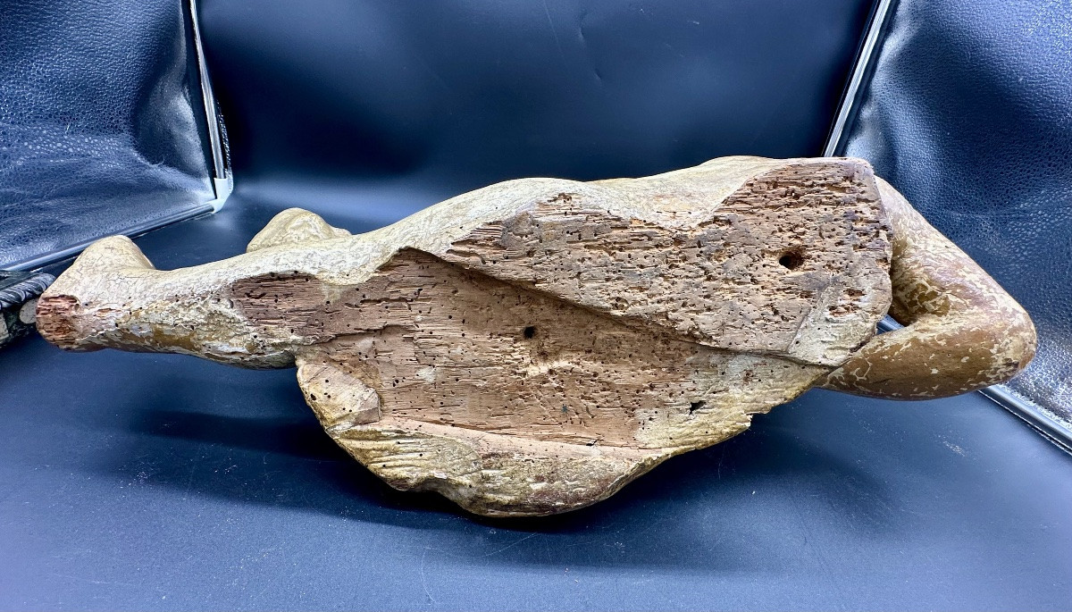 Scultura laccata “Angelo giacente” - Inizio del XVIII sec. -photo-7