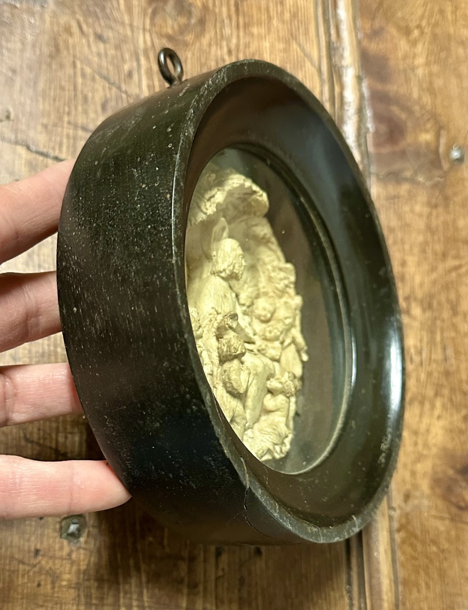 Bassorilievo in schiuma di mare raffigurante “Gesù e i bambini” - Napoleone III. -photo-4