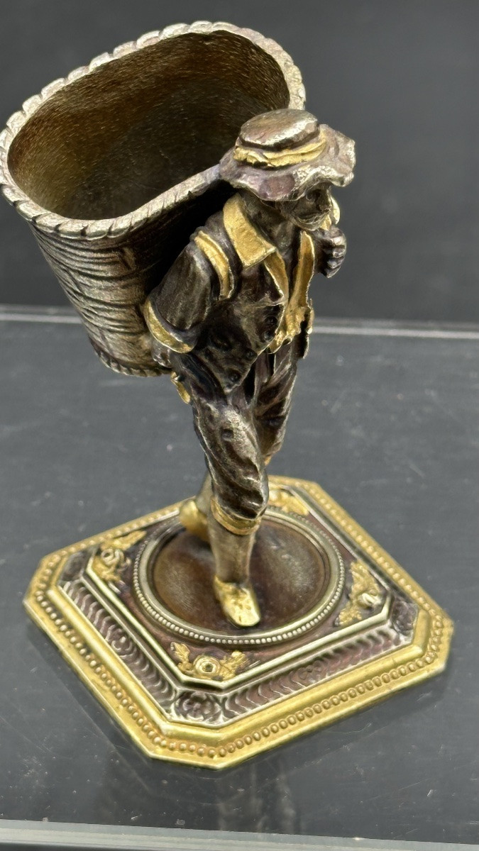 Coppia di statuette, porta fiammiferi, firmate Giuseppe Vasari - XX sec.-photo-4