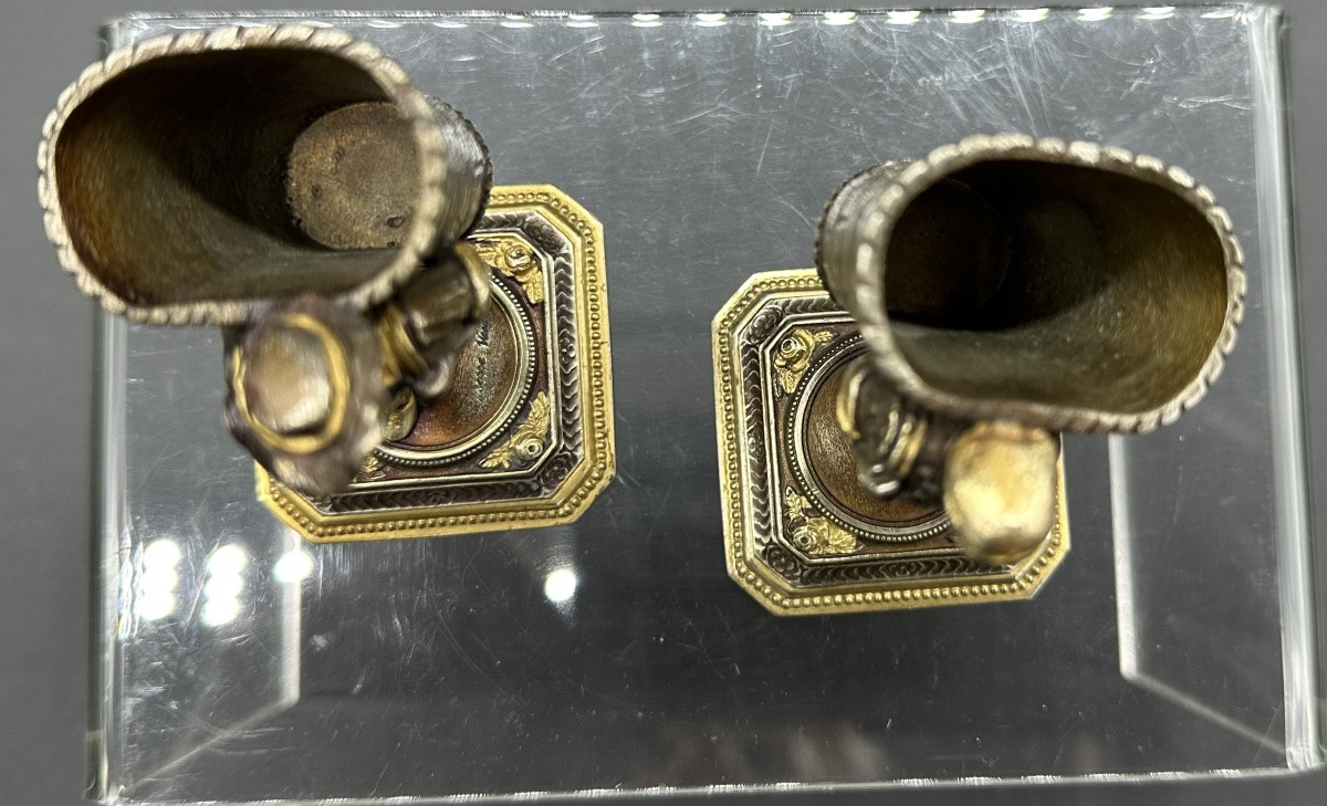 Coppia di statuette, porta fiammiferi, firmate Giuseppe Vasari - XX sec.-photo-8