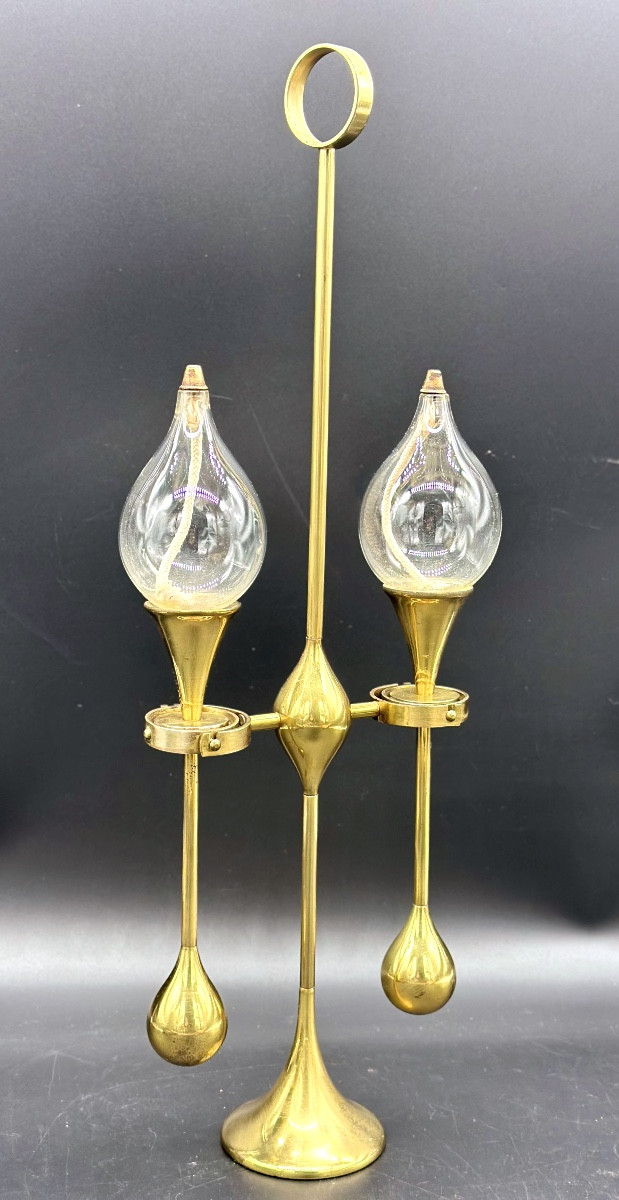 Lampada a olio cardanica Clear Drops di Freddie Andersen, anni '70. 