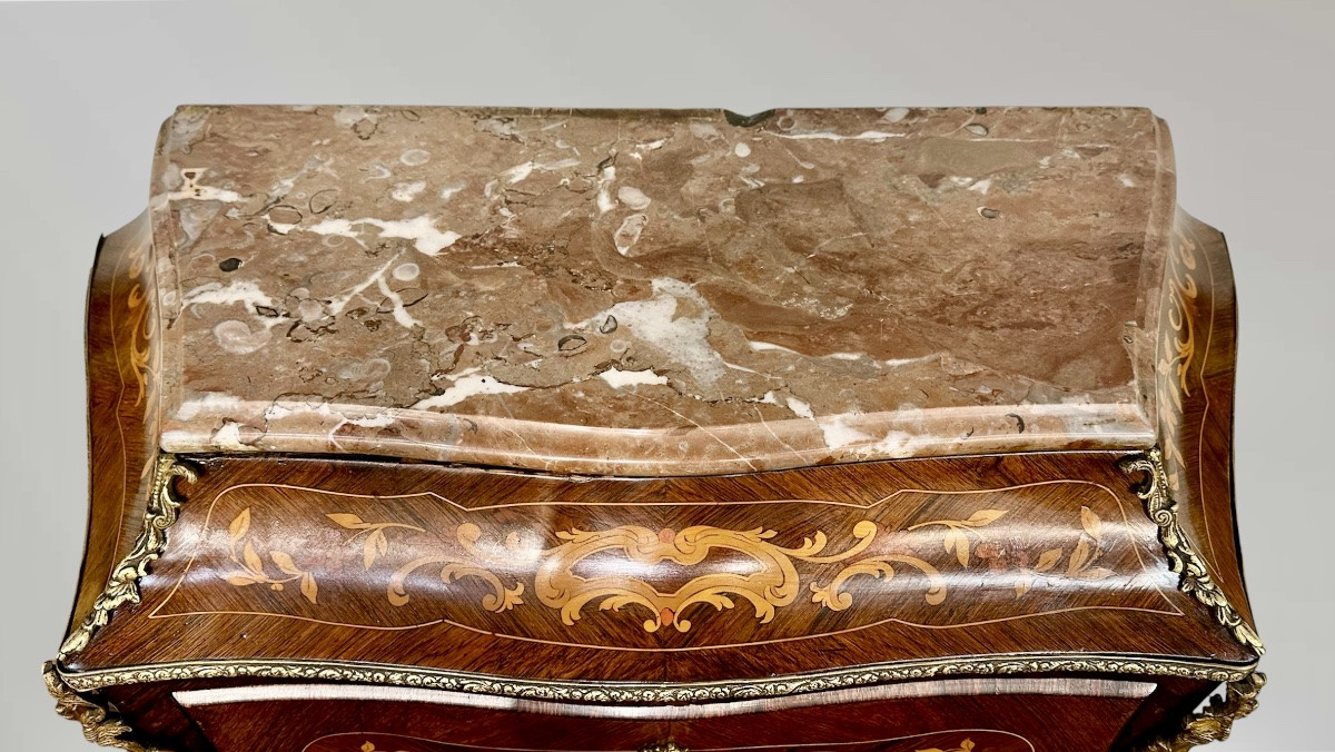 Secrétaire francese intarsiato – XIX secolo-photo-4