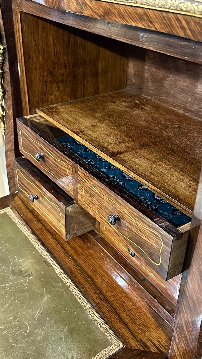 Secrétaire francese intarsiato – XIX secolo-photo-4