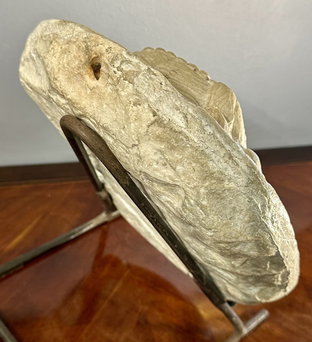 Bassorilievo in marmo “Volto femminile” - XVII sec-photo-3