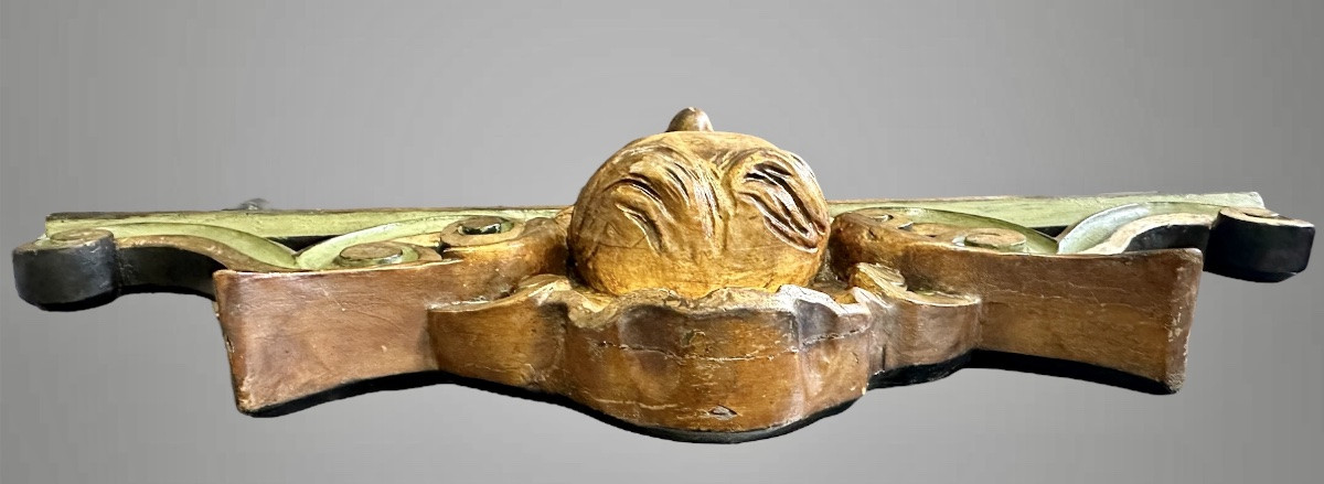 Coppia di cimase, sovrapporta con teste di cherubini alati  Italia, XIX secolo-photo-8