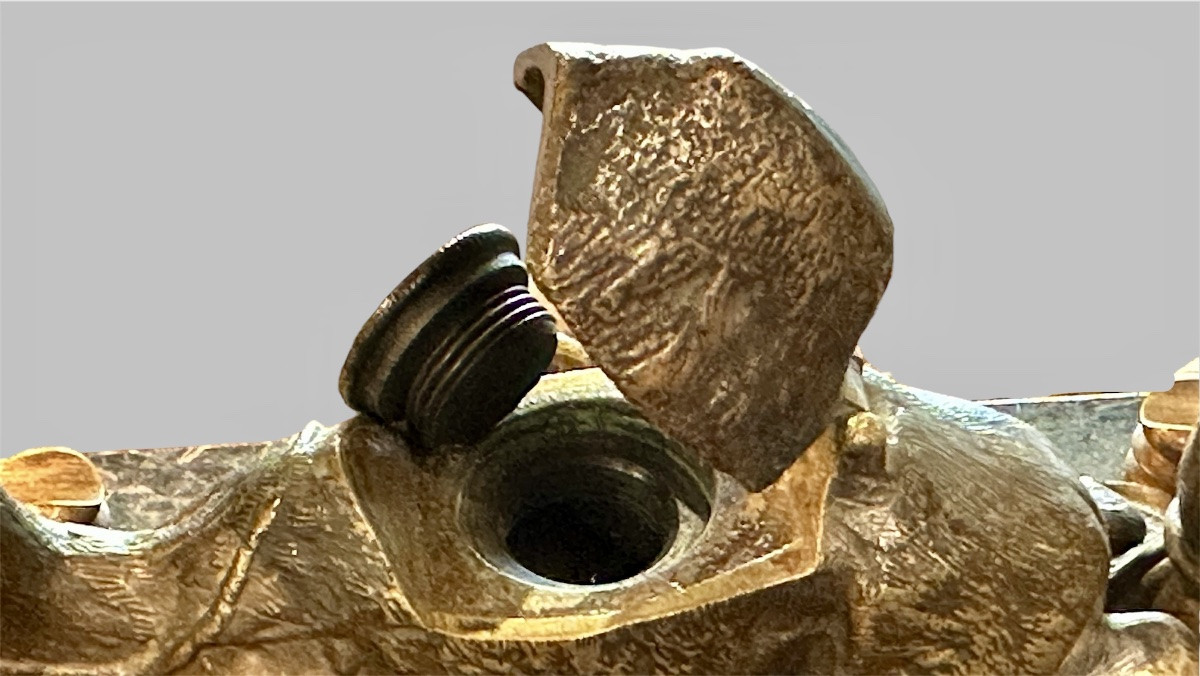 Lampada da tavolo con calamaio in stile orientale con cammello – XIX sec. -photo-4