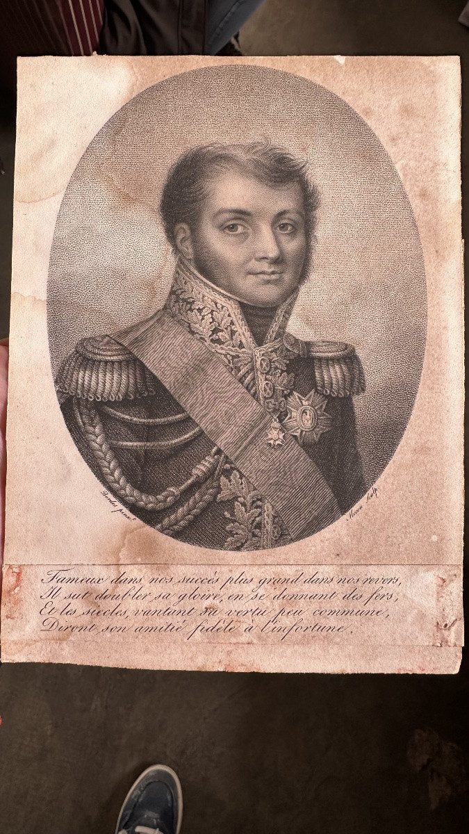 Incisione “ Generale Bertrand” - Luigi Filippo. -photo-2