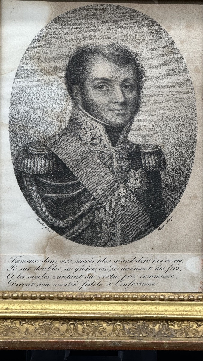 Incisione “ Generale Bertrand” - Luigi Filippo. -photo-1