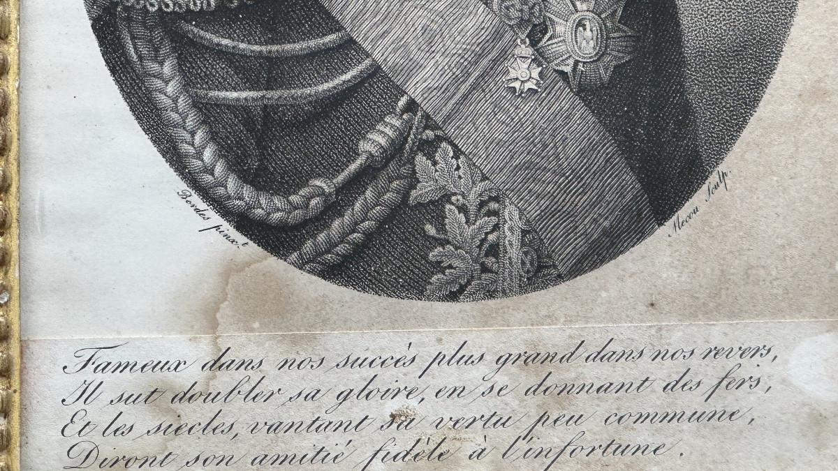 Incisione “ Generale Bertrand” - Luigi Filippo. -photo-2