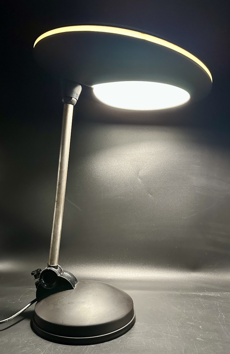 Lampada da Tavolo "UFO" - Aluminor (Francia, anni '70)-photo-3