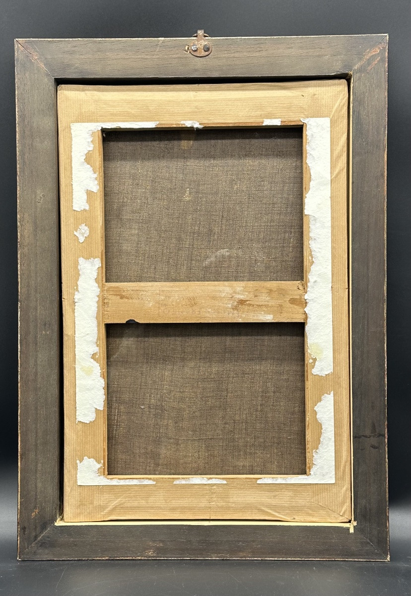 Dipinto, olio su tela “Adorazione dei pastori” - XVII sec.  -photo-8