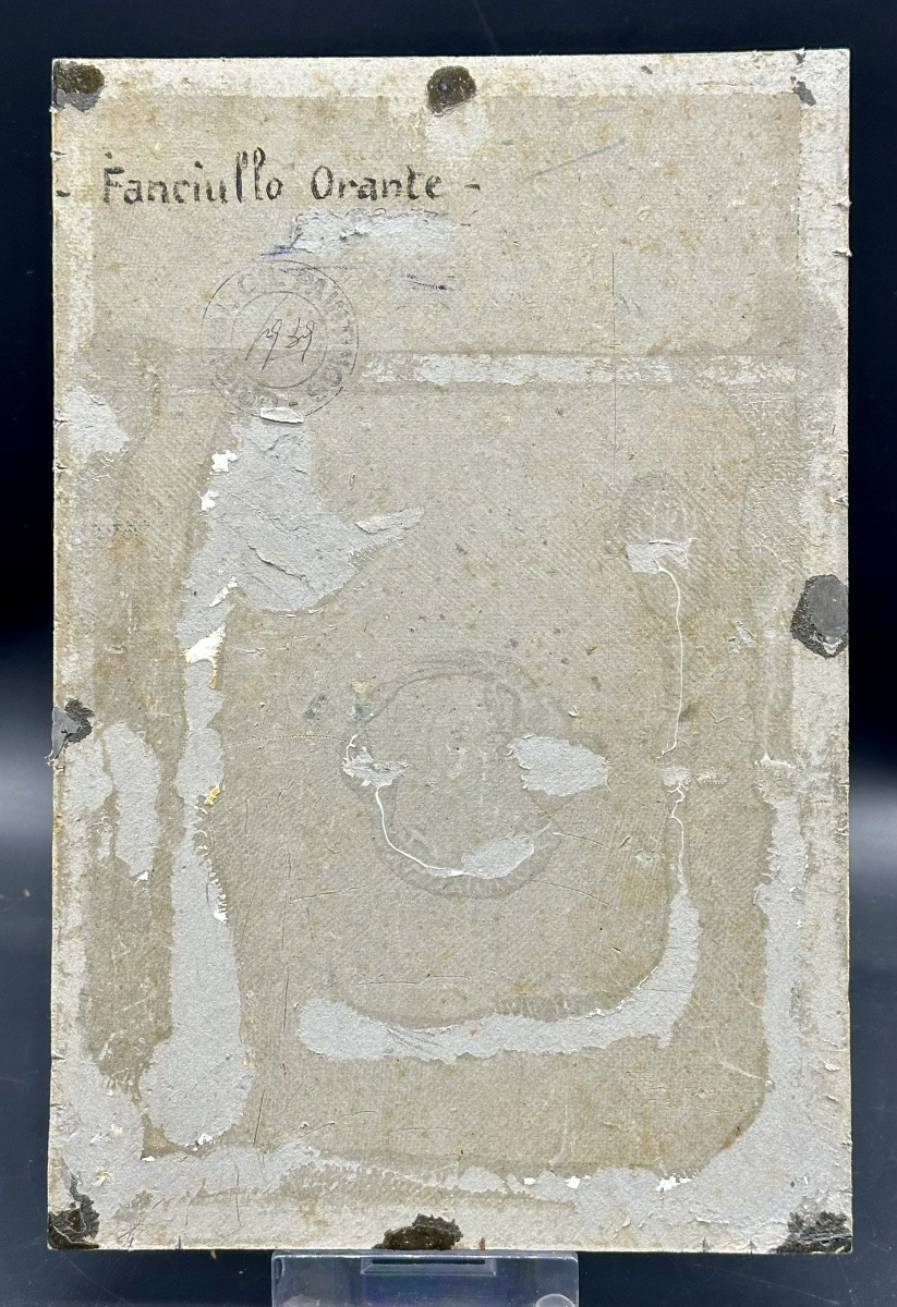 Dipinto “Fanciullo orante” - fine del XIX, inizi del XX secolo.-photo-5