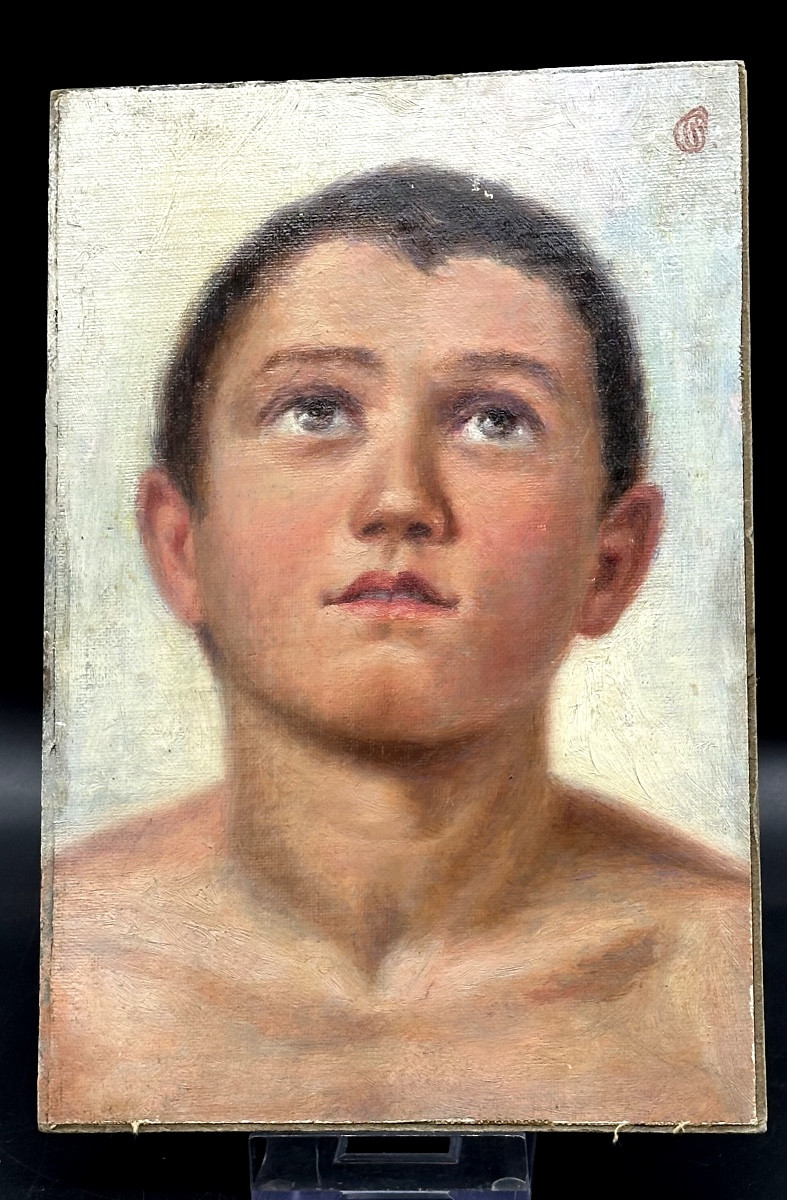 Dipinto “Fanciullo orante” - fine del XIX, inizi del XX secolo.