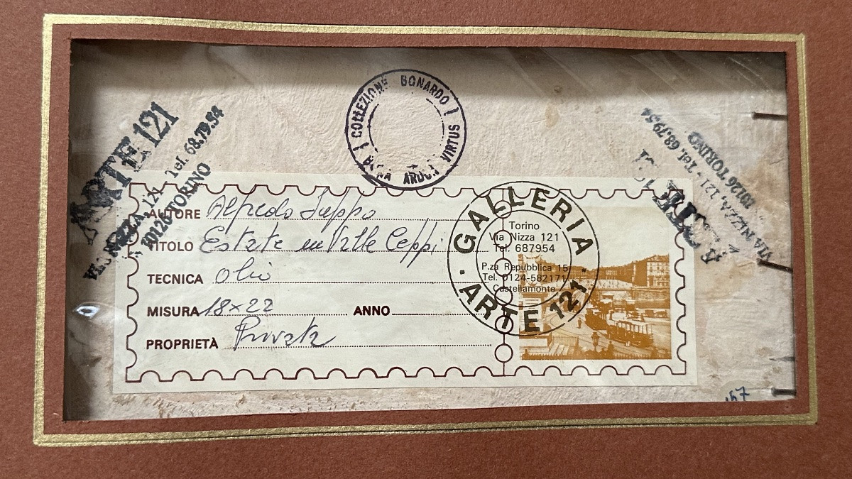 Dipinto “Paesaggio rurale”, firmato Alfredo Suppo – XX sec.-photo-4