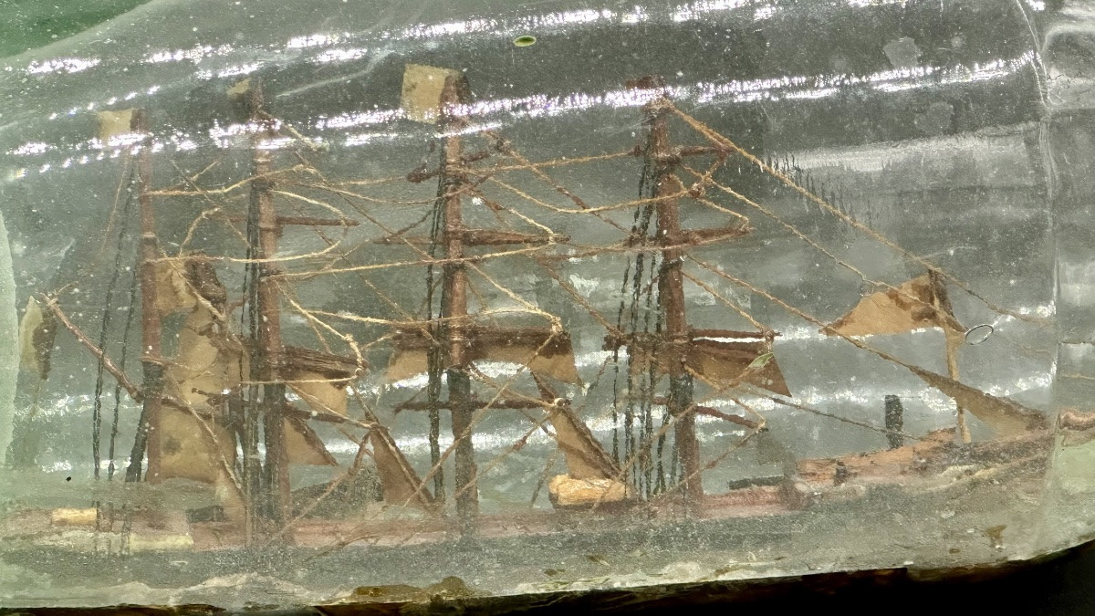 Bottiglia, "veliero in miniatura" – Anni ‘50-photo-3