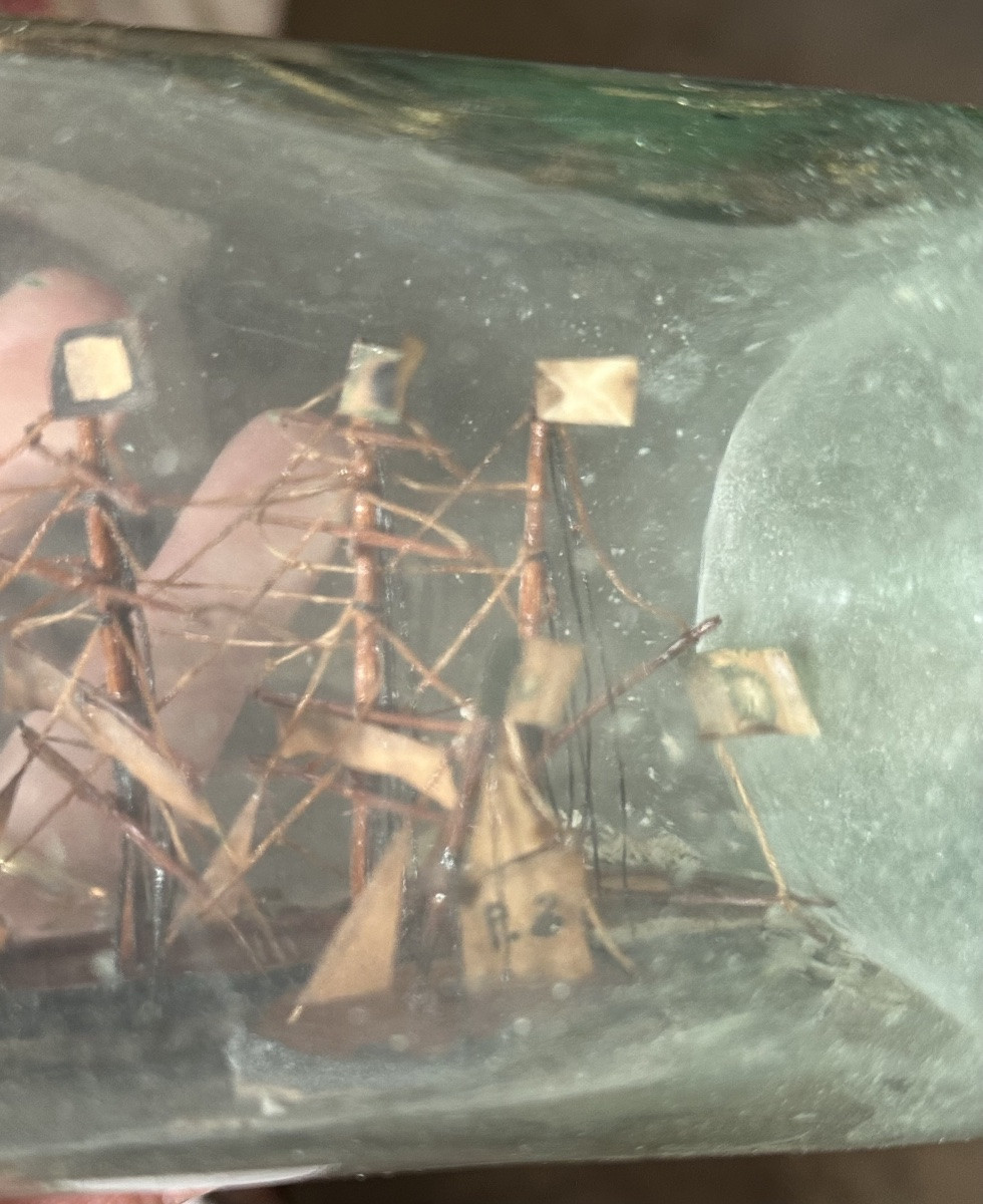 Bottiglia, "veliero in miniatura" – Anni ‘50-photo-4