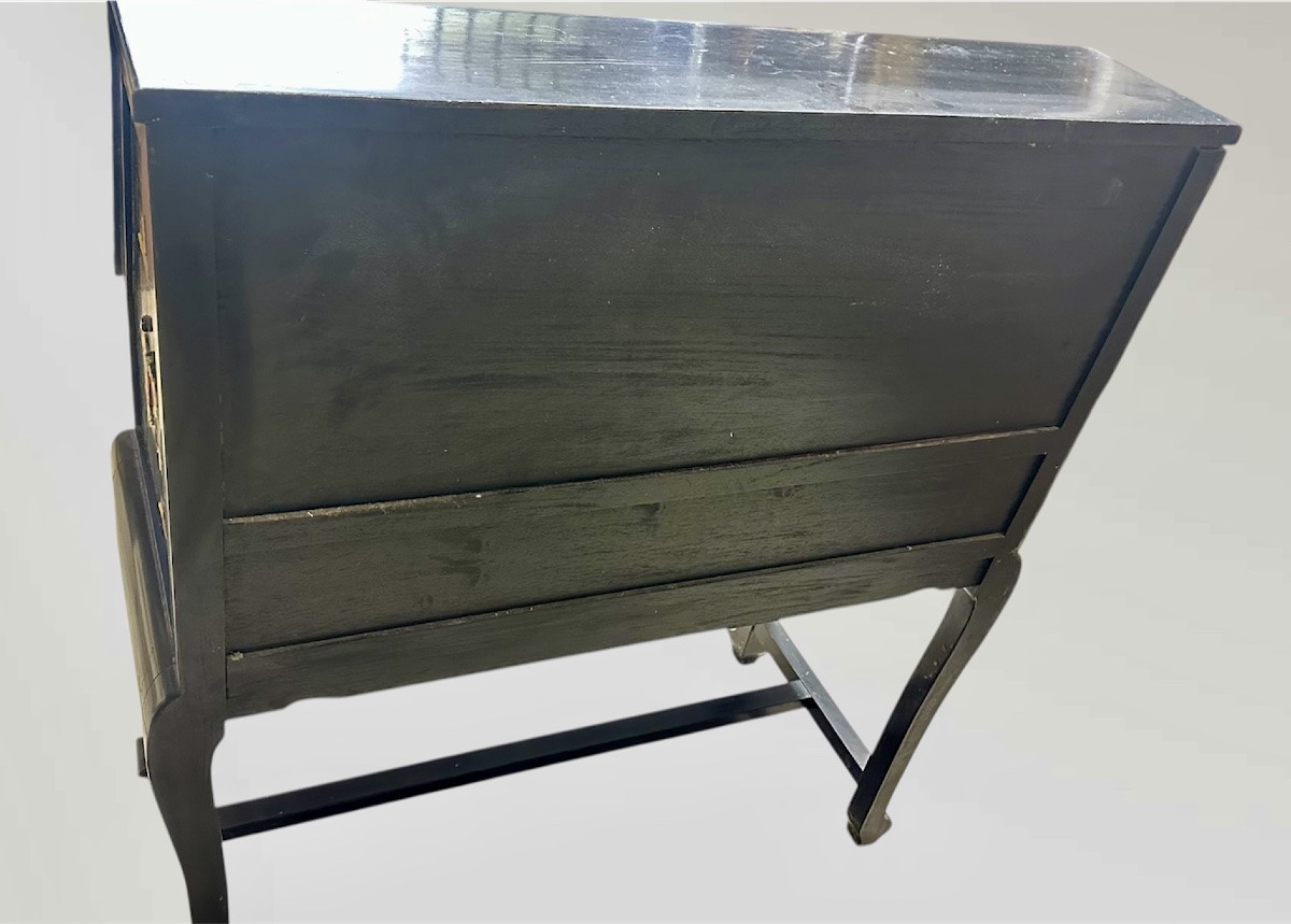 Scrittoio, ribalta a cineserie in madreperla - XX sec. -photo-4