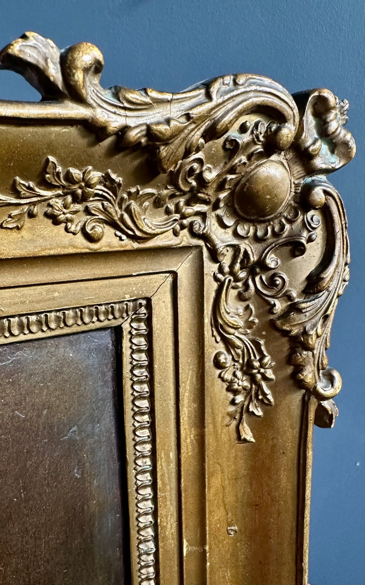 Dipinto ad olio su tela “Madonna con Bambino”, siglato e datato  “18 ID 49”-photo-4