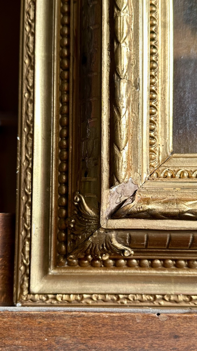 Dipinto ad Olio su Tela - Interno con Giovane Donna - Firmato Max Stieler 1870-photo-6