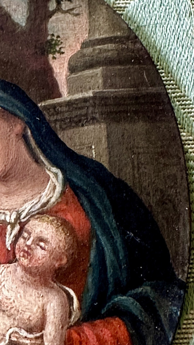 Dipinto, olio su tavoletta “ Sacra Famiglia” - XVIII sec. -photo-6