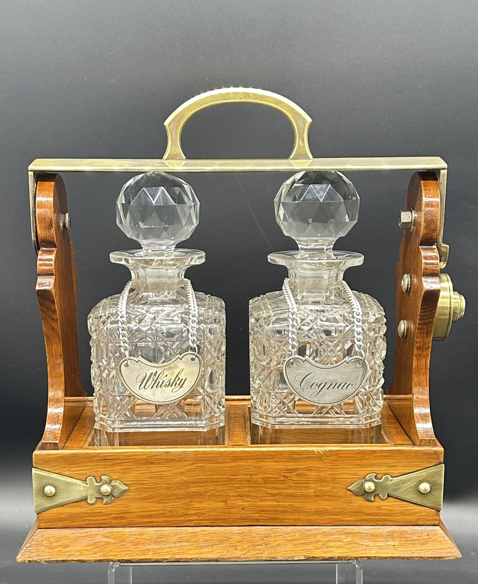 Tantalus, cave a liqueur, porta bottiglie  - Epoca Vottoriana-photo-2