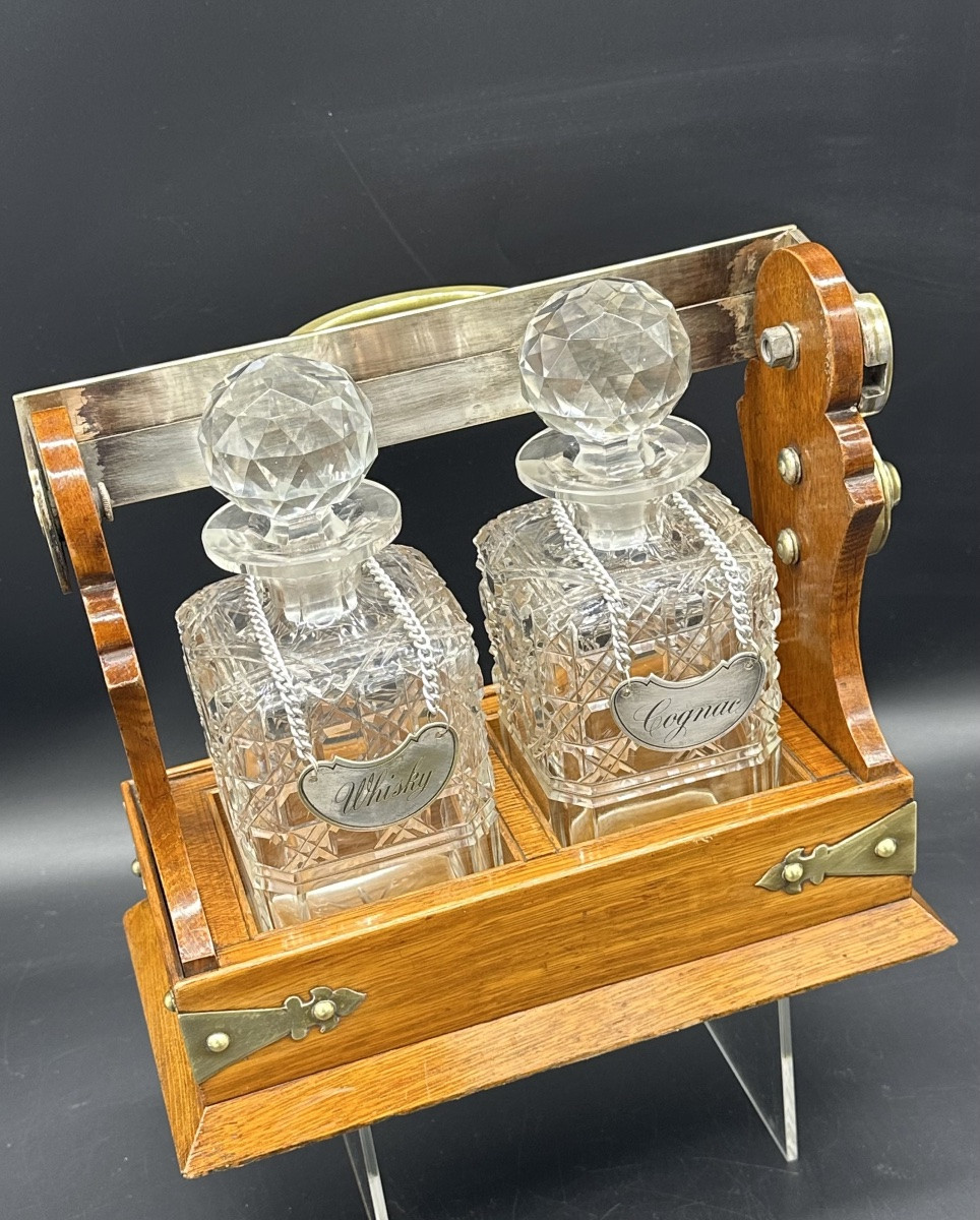 Tantalus, cave a liqueur, porta bottiglie  - Epoca Vottoriana-photo-2