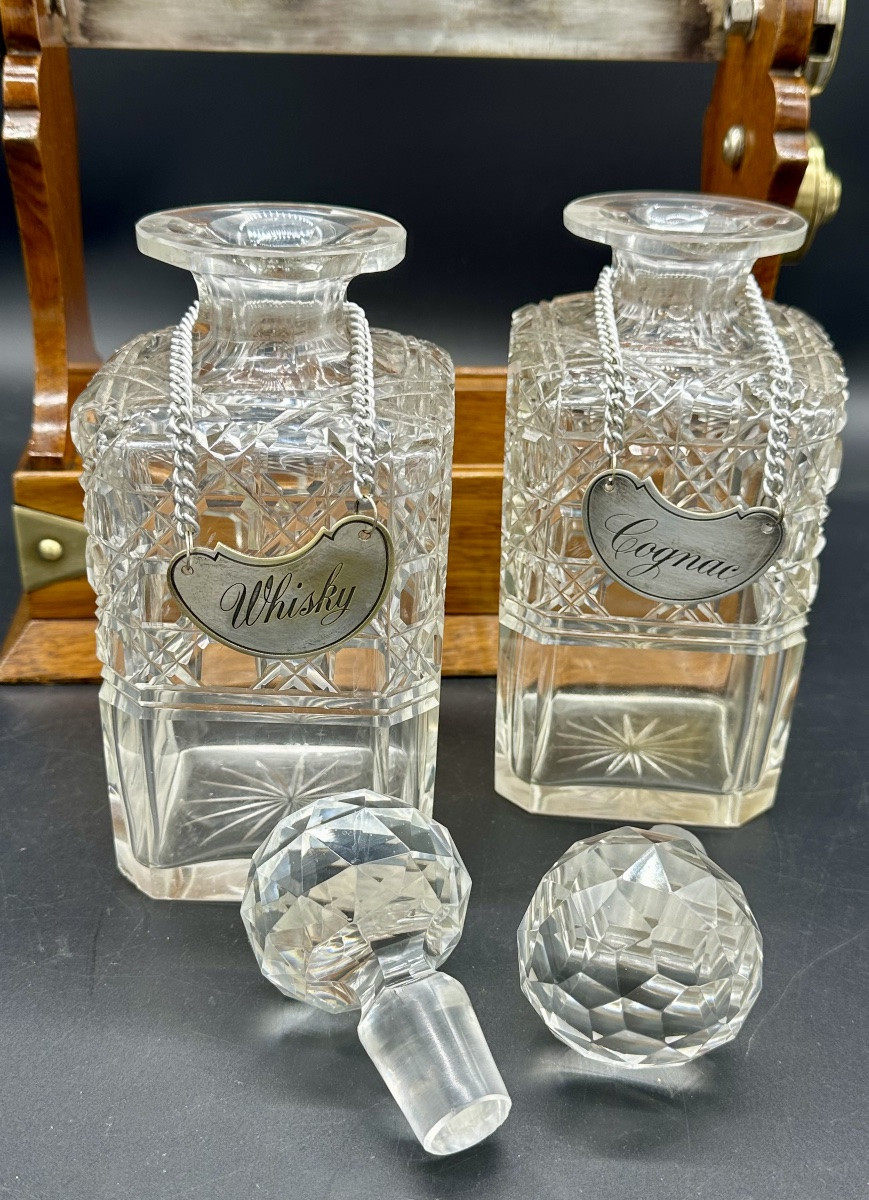 Tantalus, cave a liqueur, porta bottiglie  - Epoca Vottoriana-photo-6
