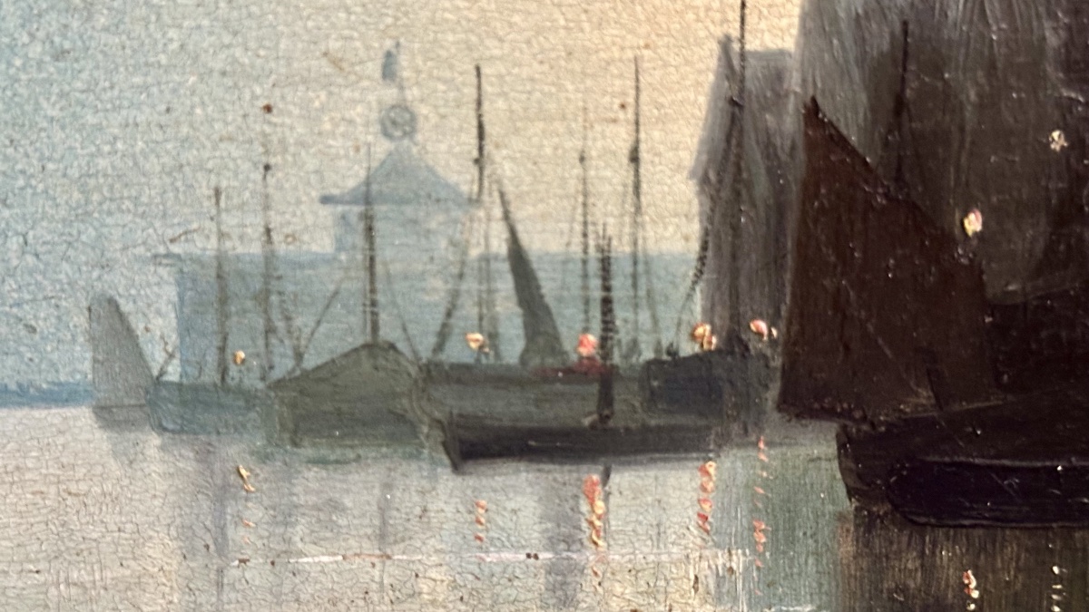 Coppia di dipinti, oli su tavola firmati e datati “Van Hier ’72” – “Veduta lagunare veneziana -photo-4