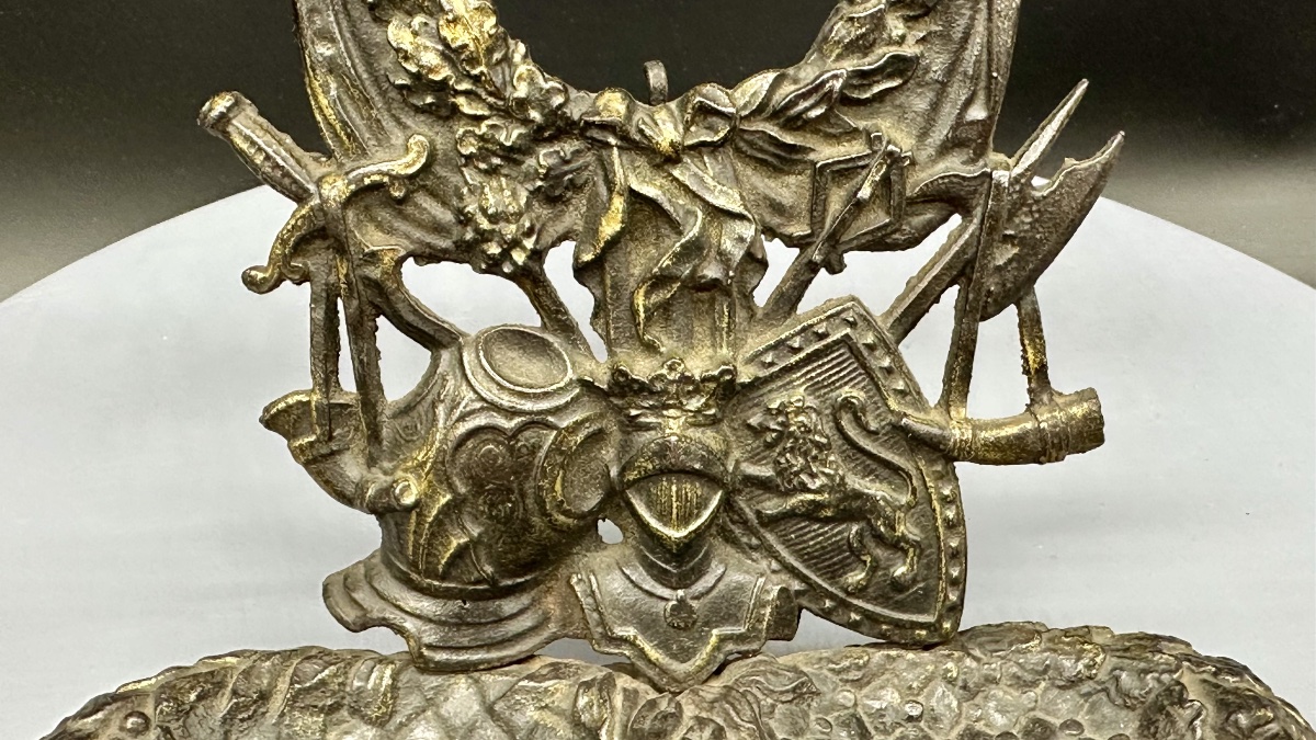 Portaorologio da tasca da scrittoio, fine XIX secolo-photo-4