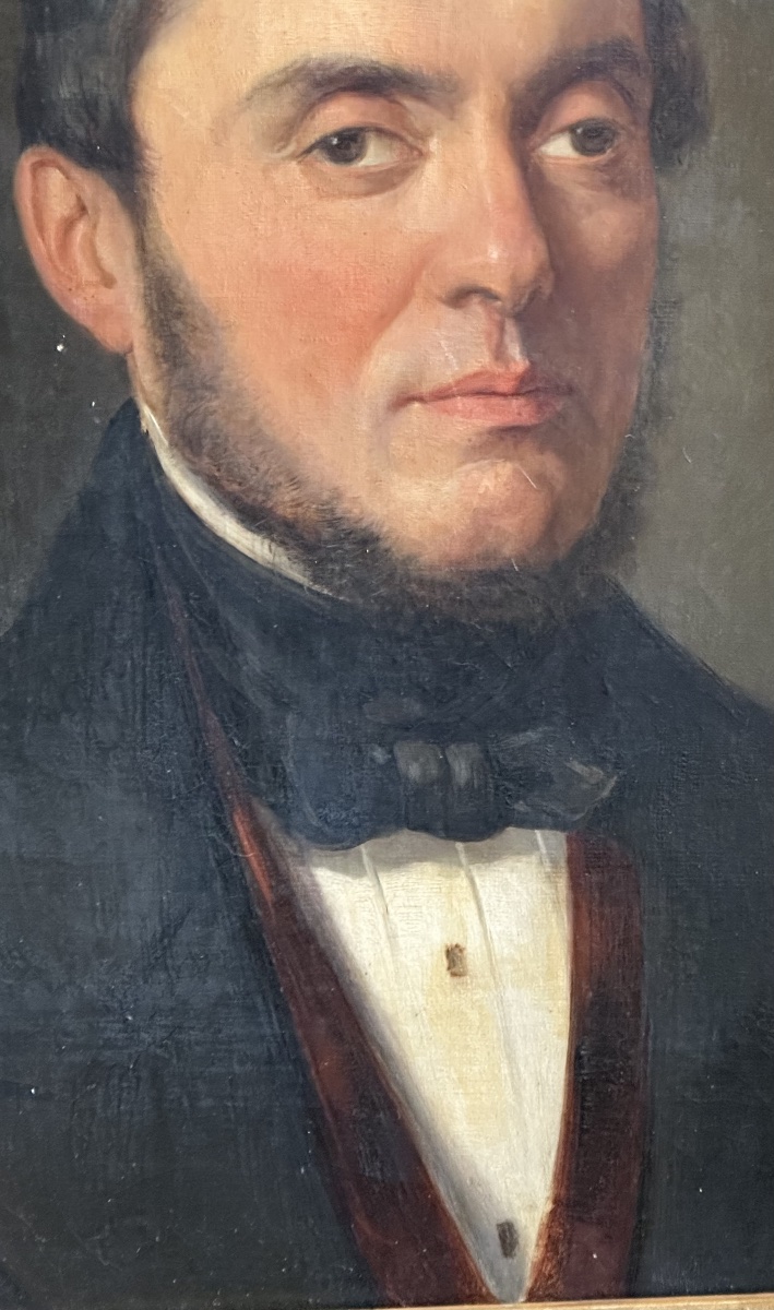 Ritratto di gentiluomo – firmato "Fran. Palizzi", 1850-photo-3