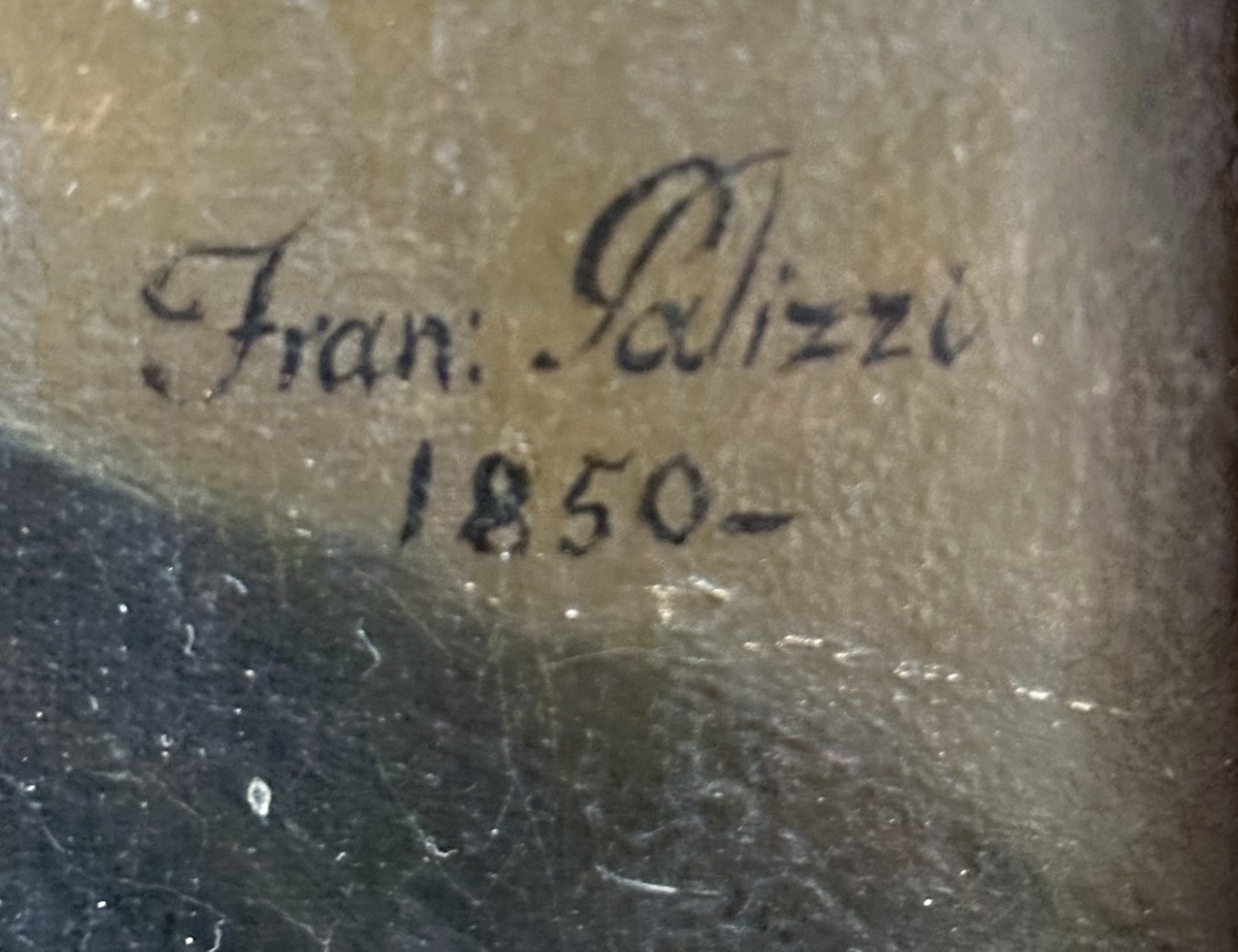 Ritratto di gentiluomo – firmato "Fran. Palizzi", 1850-photo-1