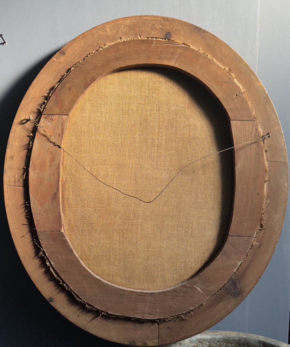 Dipinto Devozionale raffigurante la Vergine in Preghiera – Olio su Tela – XVII secolo-photo-4