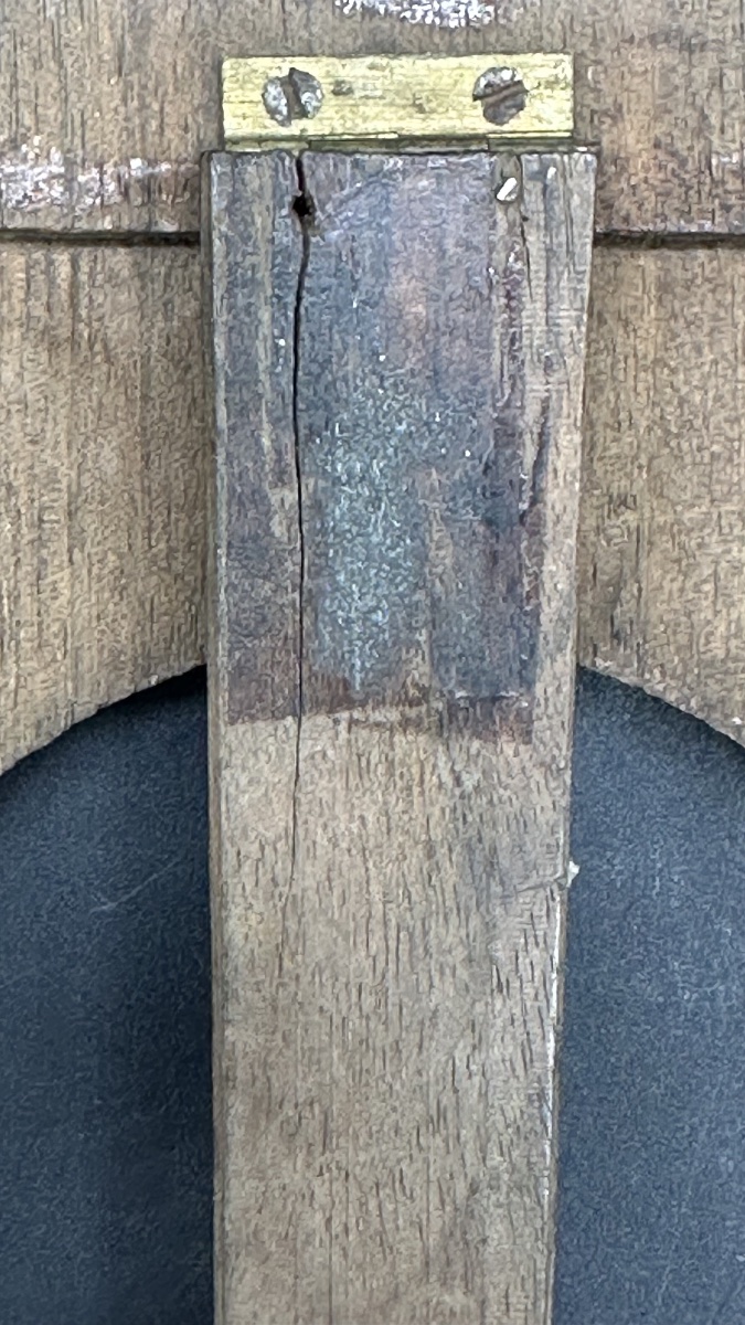Cornice portafoto Art Nouveau – Ottone sbalzato e legno, primi del XX secolo-photo-7