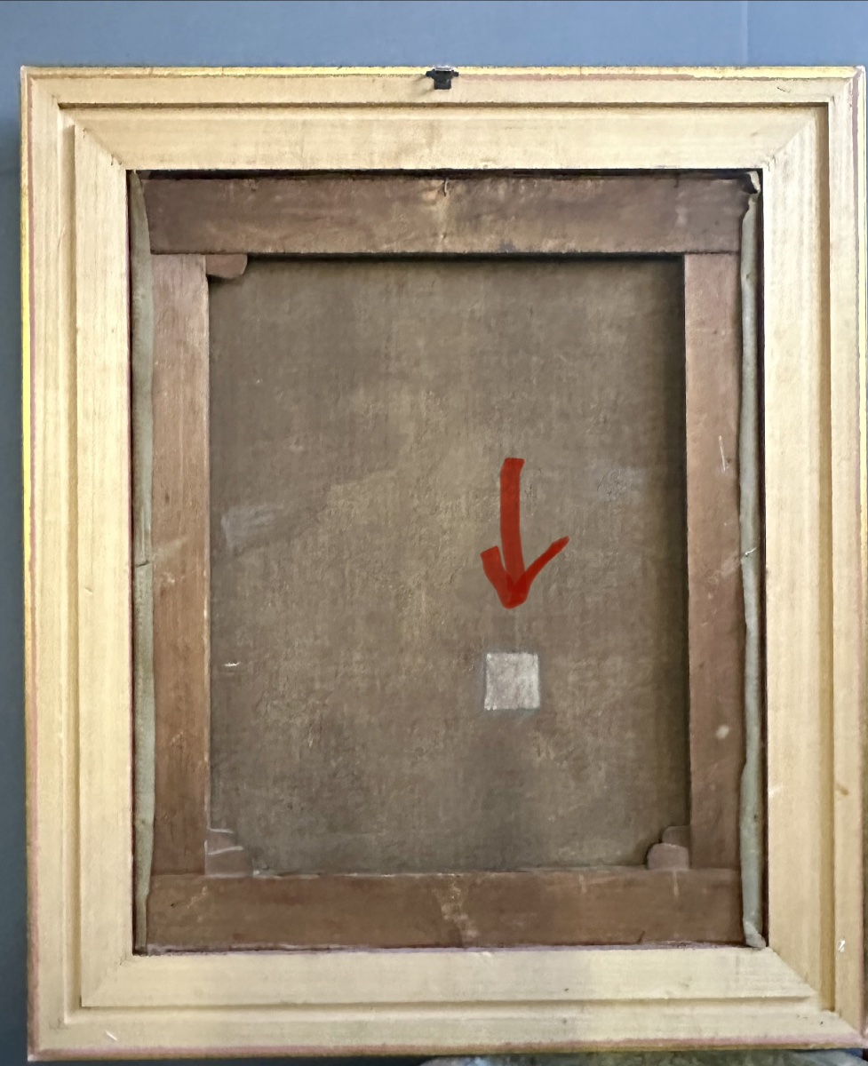Dipinto, olio su tela "Ritratto di Giovane Donna in Atteggiamento Pensieroso" – Fine XIX Secolo-photo-5