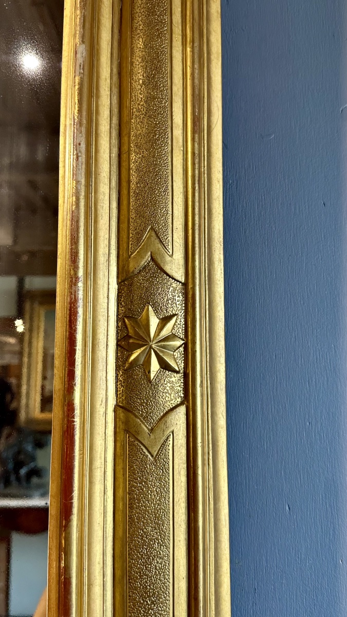 Specchiera/cornice neoclassica in legno dorato, fine XVIII – inizi XIX secolo-photo-2