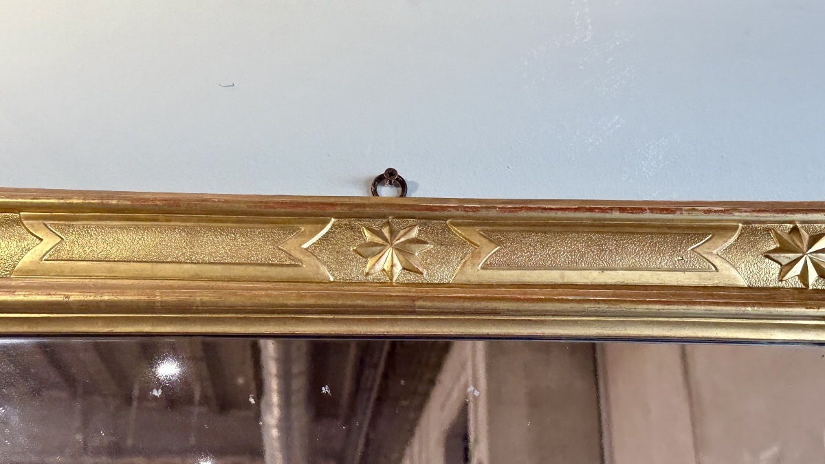Specchiera/cornice neoclassica in legno dorato, fine XVIII – inizi XIX secolo-photo-3